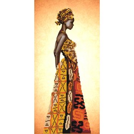 "Яблочный Спас" Набор для вышивания бисером "Африканские леди 1" 20*37 см